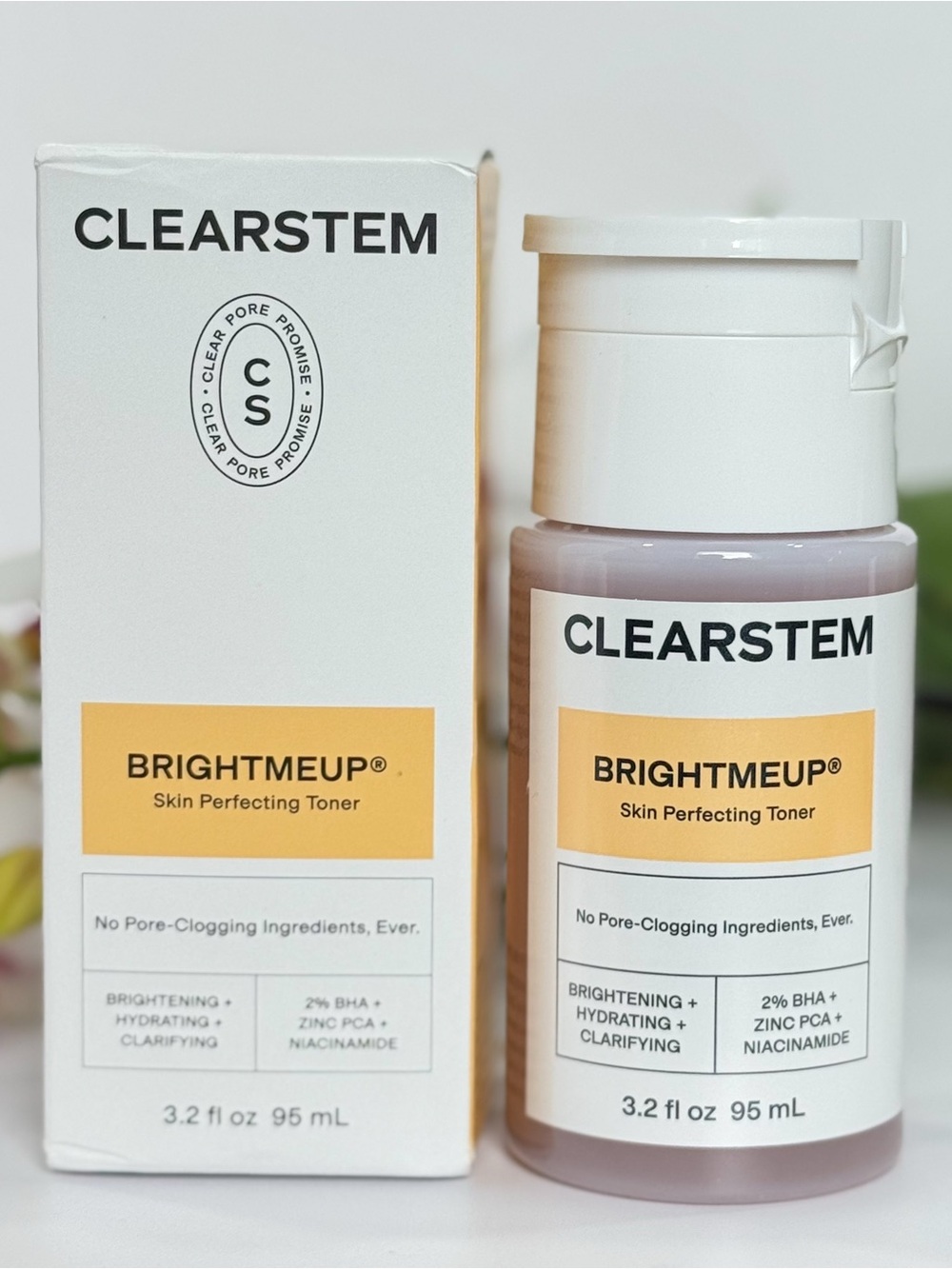 CLEARSTEM BRIGHTENMEUP Skin Perfecting Toner 2% BHA 3.2 oz NEW $38